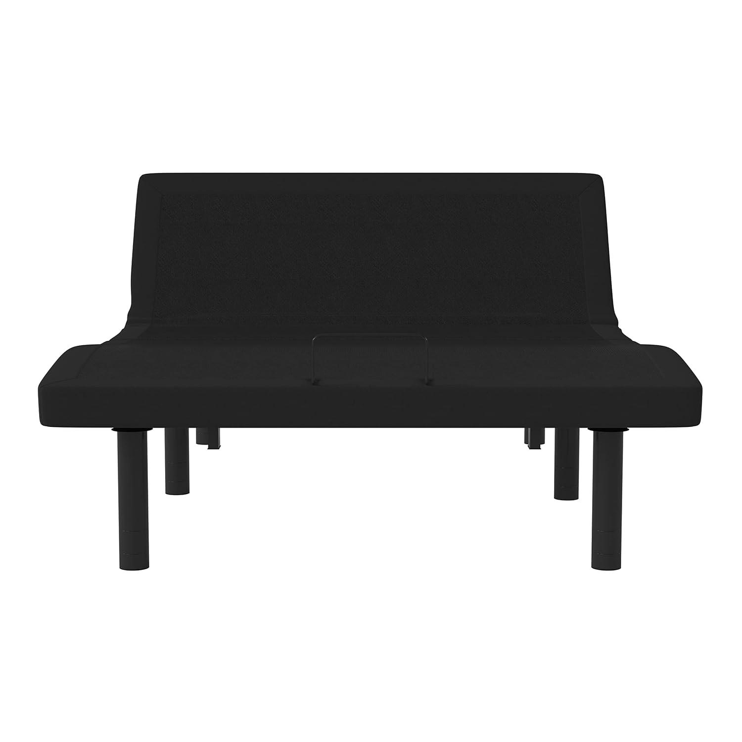 Flash Furniture Selene Motorized Adjustable Bed Frame, Black, Full