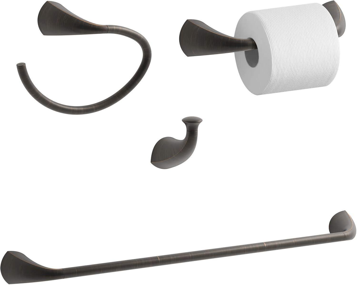 Alteo® Pivoting Toilet Paper Holder, Wall-Mount Bathroom Toilet Paper Holder