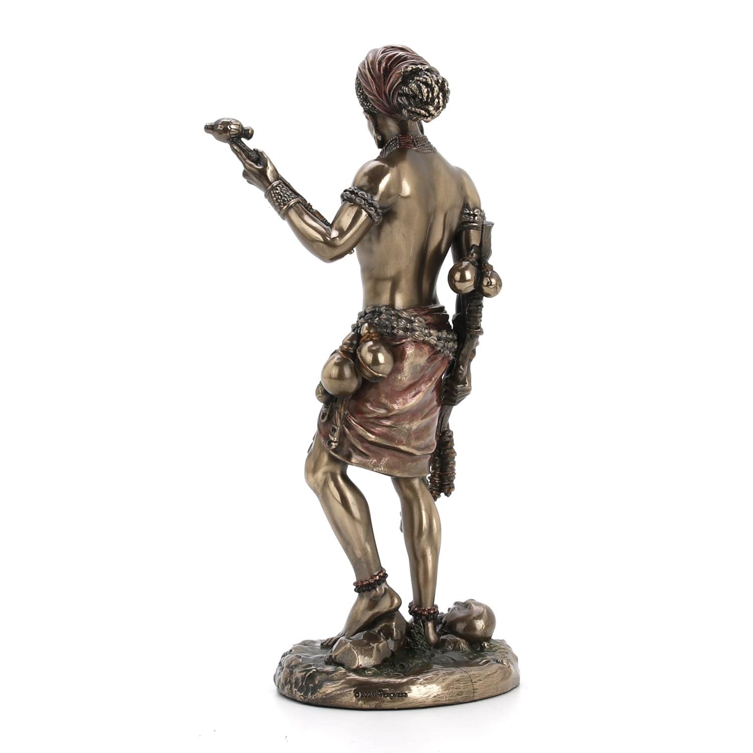 Veronese Design 8.5" Eshu The Divine Trickster God of The Yoruba Cold Cast Resin Antique Bronze Finish Statue