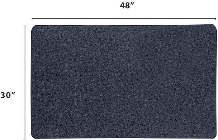 VersaTex 9M-110-30C-4 Multipurpose Rubber Utility Floor Mat, 30 x 48 Inch, Black