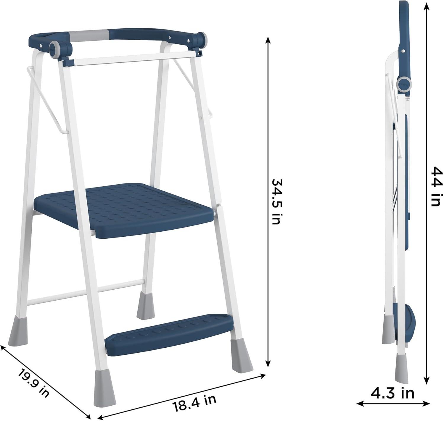 COSCO 2-Step Kitchen Stepper Adult Folding Step Stool, Kids Folding