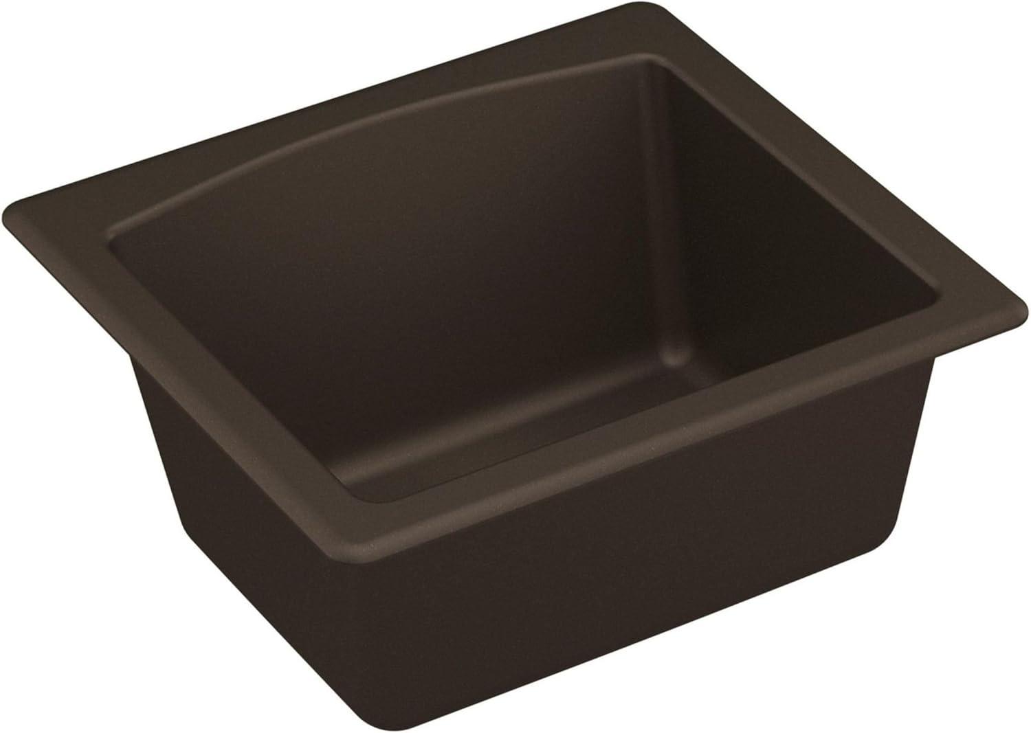 Karran Quartz Composite 18'' X 16'' Single Bowl Drop-in or Undermount Kitchen Sink