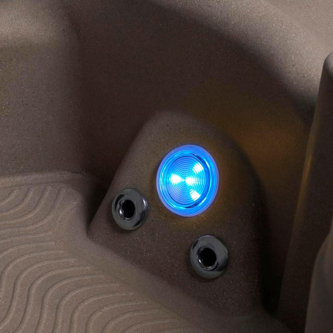 Aqualife® by Strong Spas® Ariana™ 6-Person 30-Jet Lounger Hot Tub Spa with Built-In Ice Bucket, 5 BHP 2-Speed Pump, LED Lighting, 4kW Stainless Steel Heater and Ozonator, Insulated Cover Included & Reviews | Wayfair