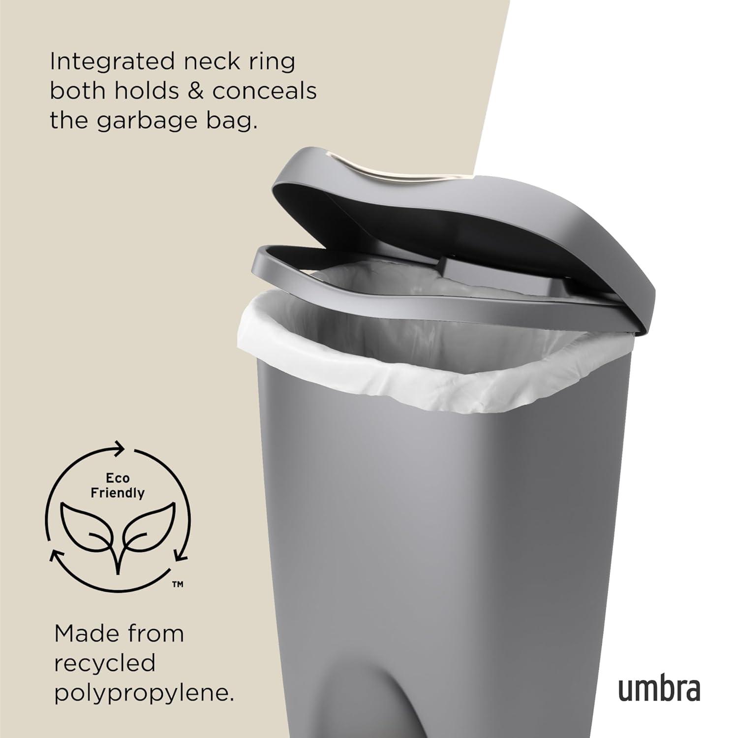 Umbra 13gal Brim Step Trash Can