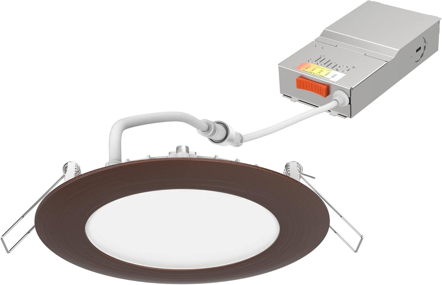 Wafer 6'' Tunable Color Temperature Dimmable Air-Tight LED Retrofit Recessed Lighting Kit