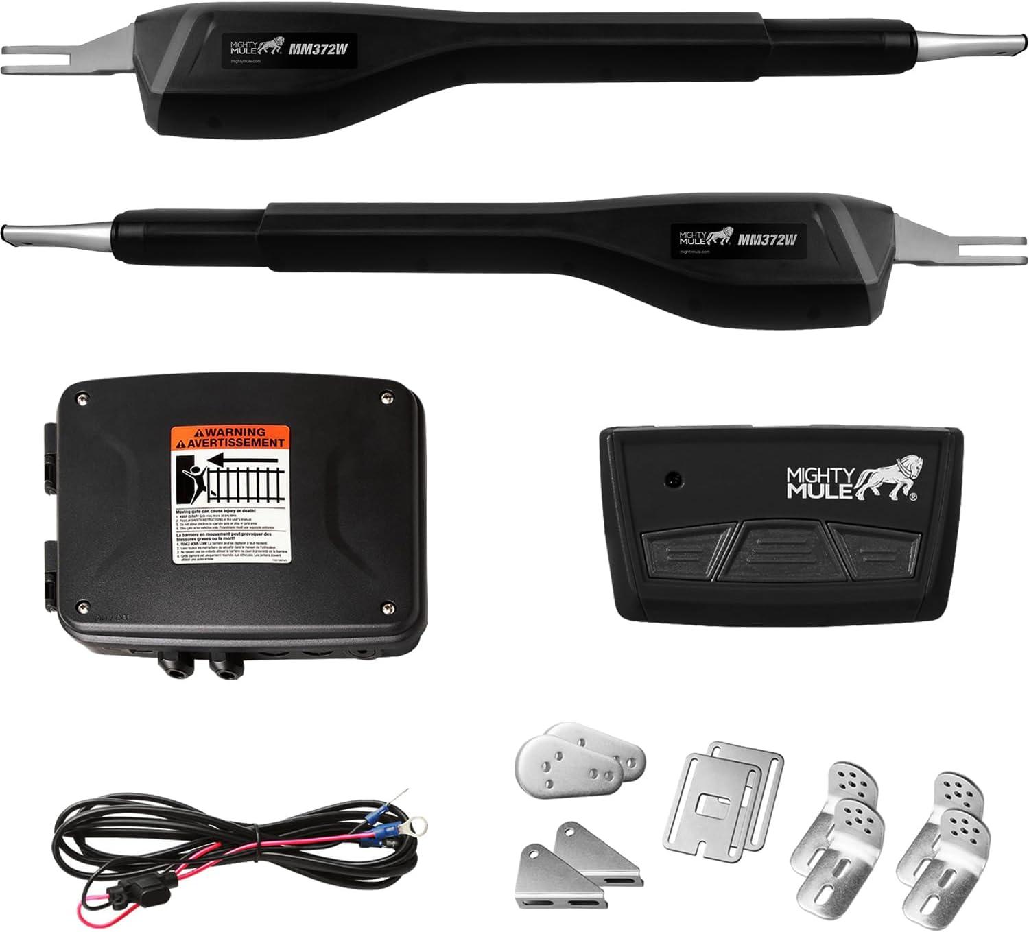 Mighty Mule Black Dual Automatic Gate Opener Kit