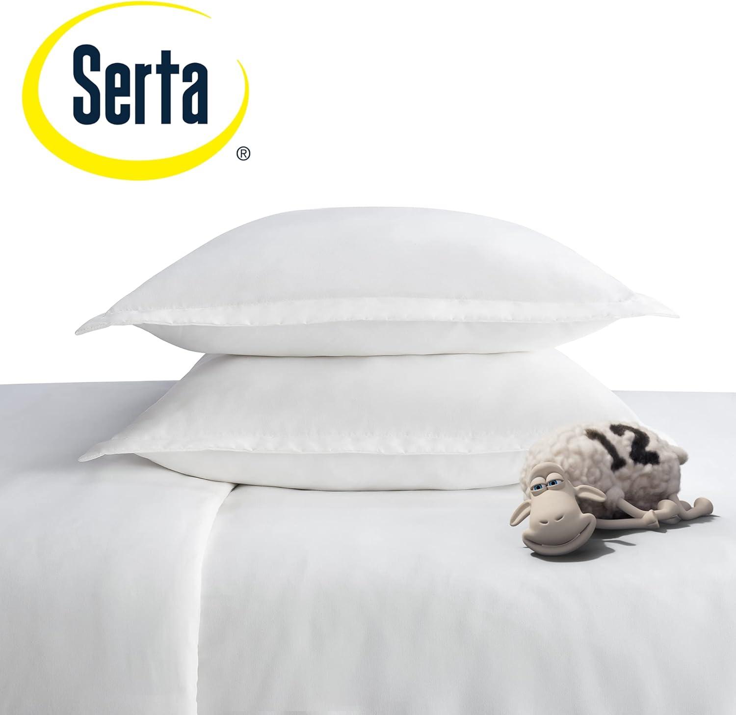 Serta Simply Clean Antimicrobial 3 Piece Duvet Cover Set