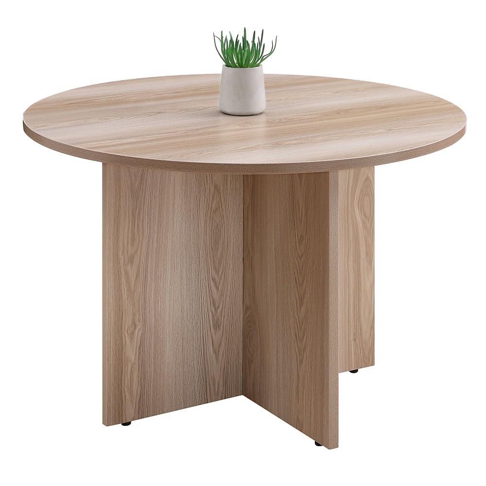 At Work Round Conference Table  42"DIA Warm Ash Laminate