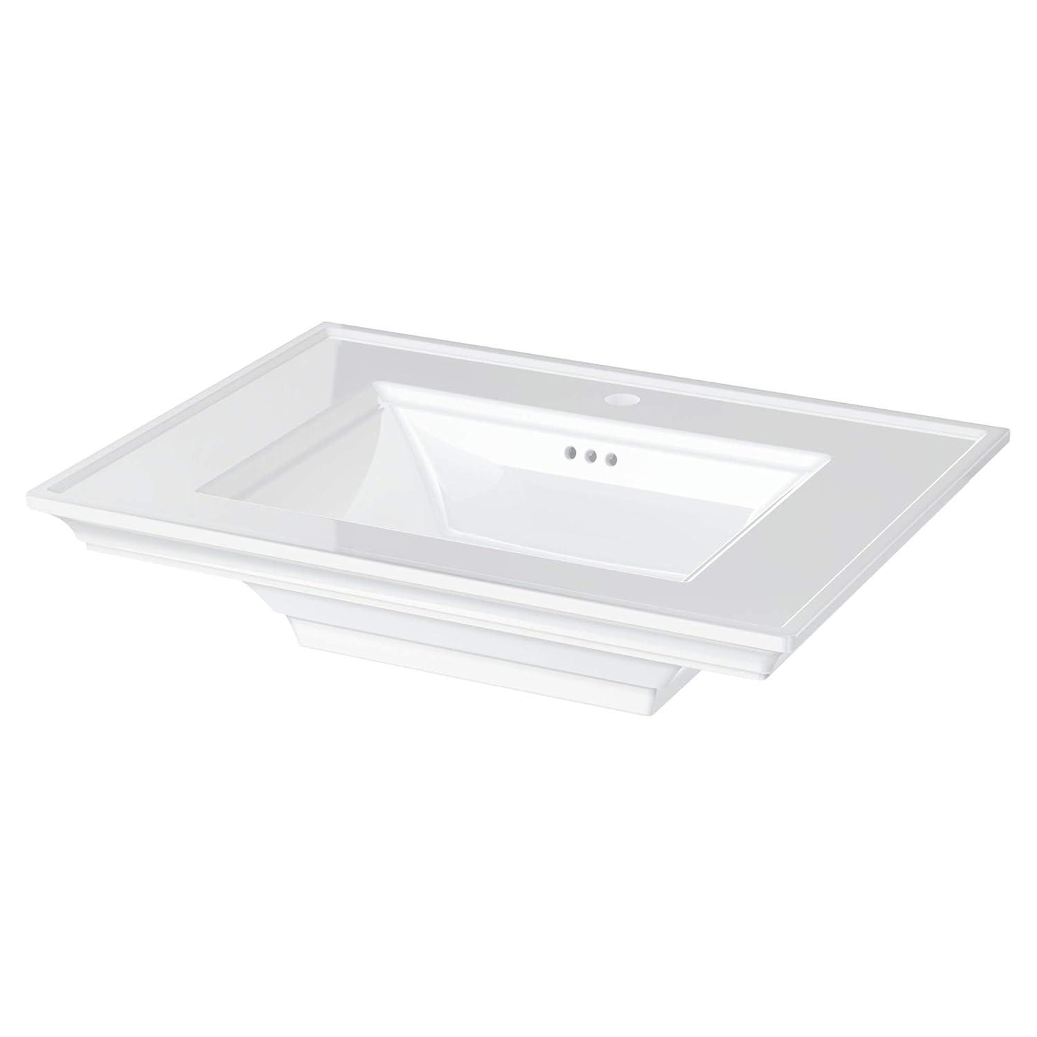 American Standard Town Square S 22.5'' Ceramic Rectangular Bathroom Sink with Overflow