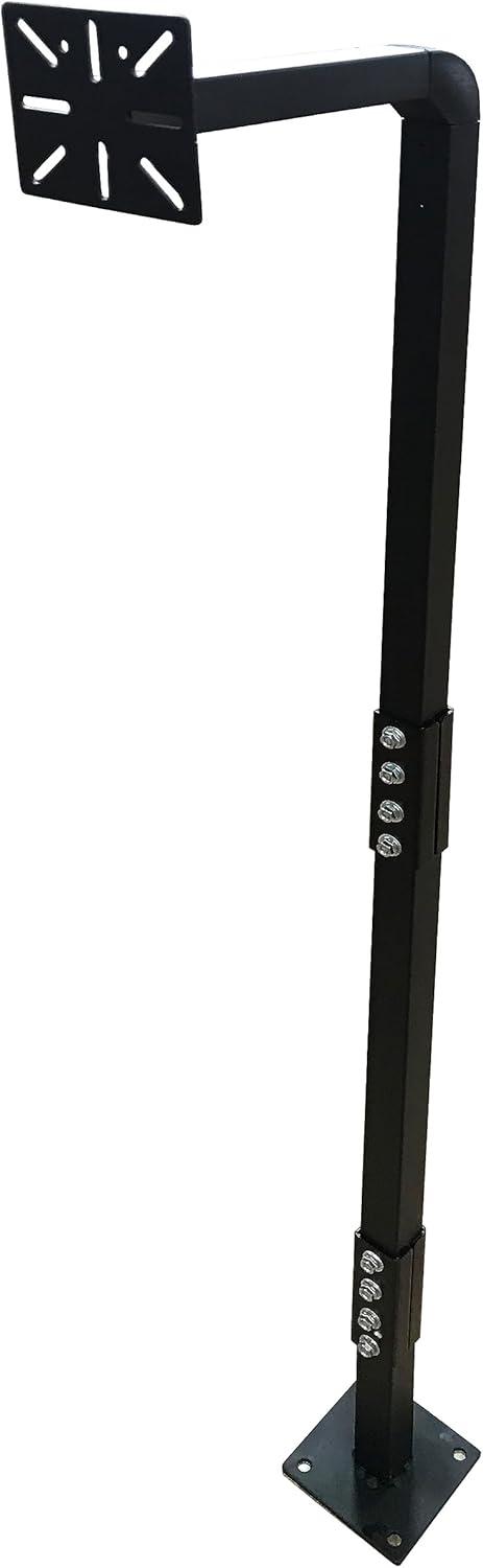 ALEKO LM107A Universal Iron Keypad Gooseneck Mounting Post Black