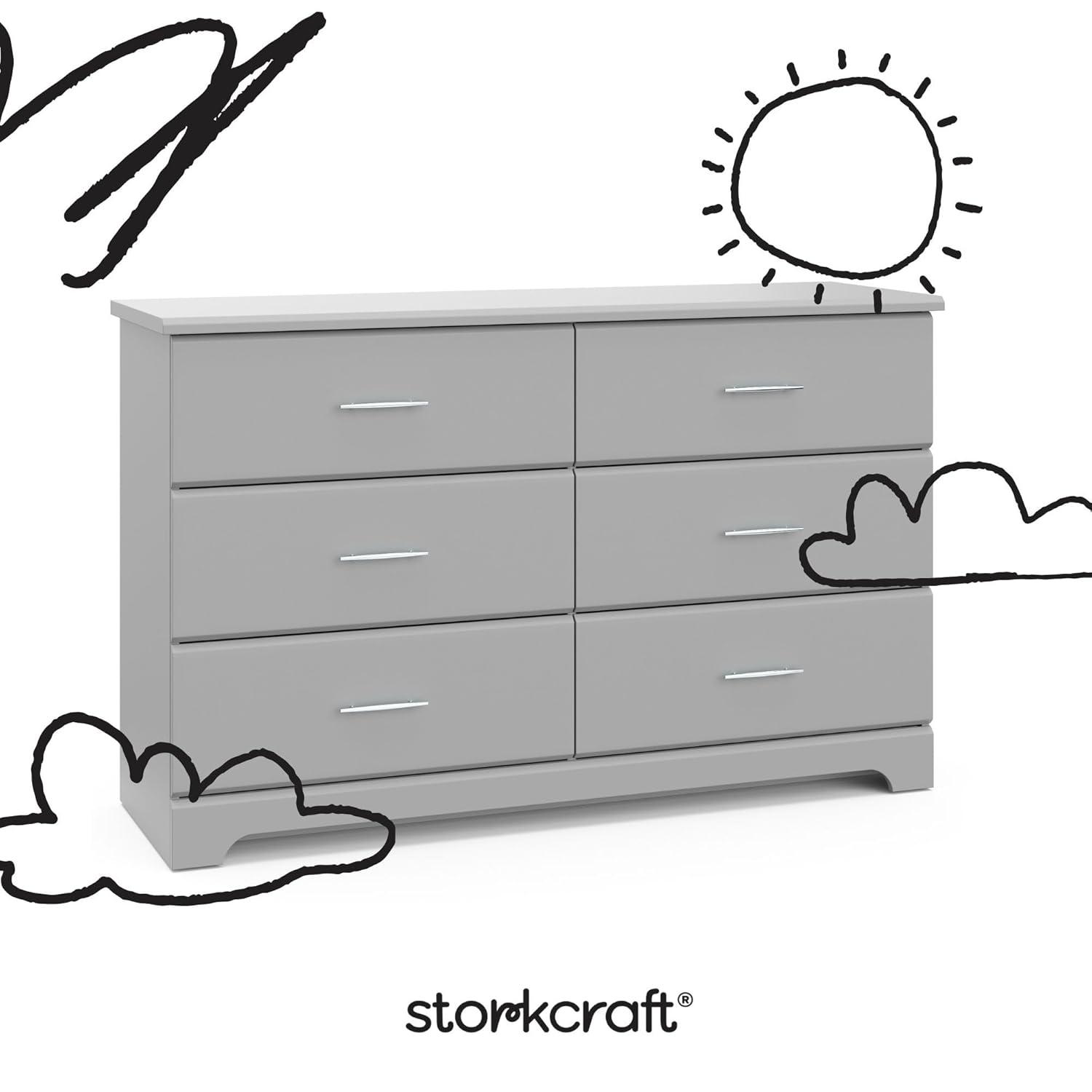 Brookside 6 Drawer Double Dresser