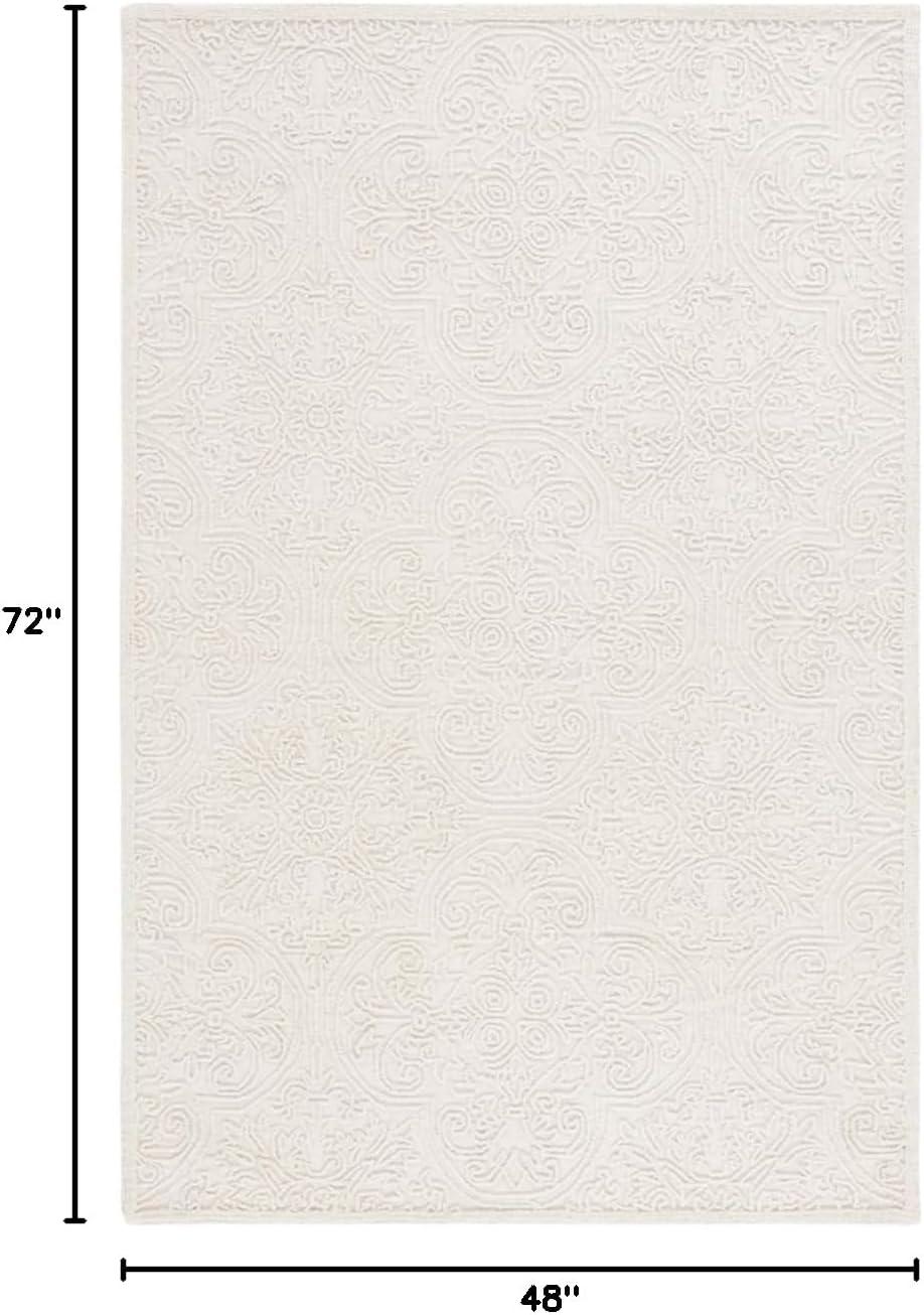 Martha Stewart Trace - MSR3511 - Indoor Hand Tufted Area Rugs - Ivory - 4'x6'