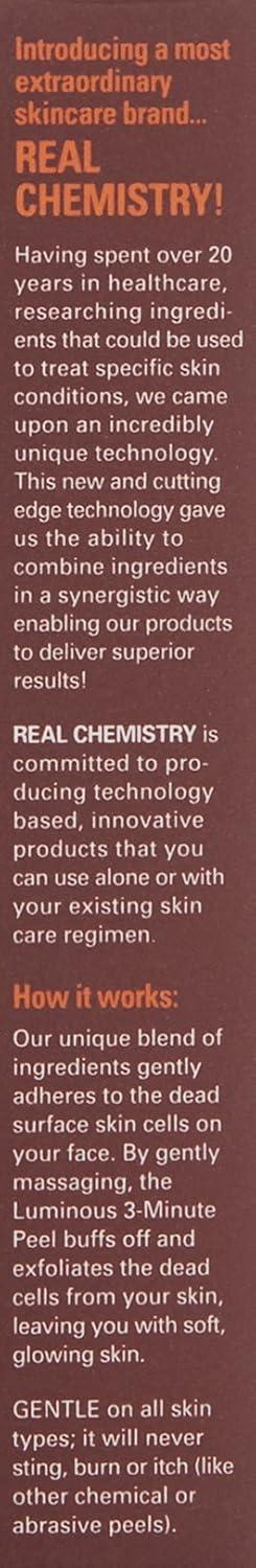 Real Chemistry Luminous 3 Minute Peel, 0.17 Fl Oz