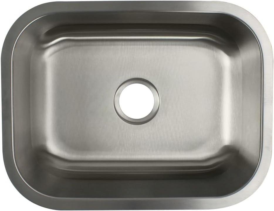 Meridian 23.13'' L Single Bowl Stainless Steel Kitchen Sink