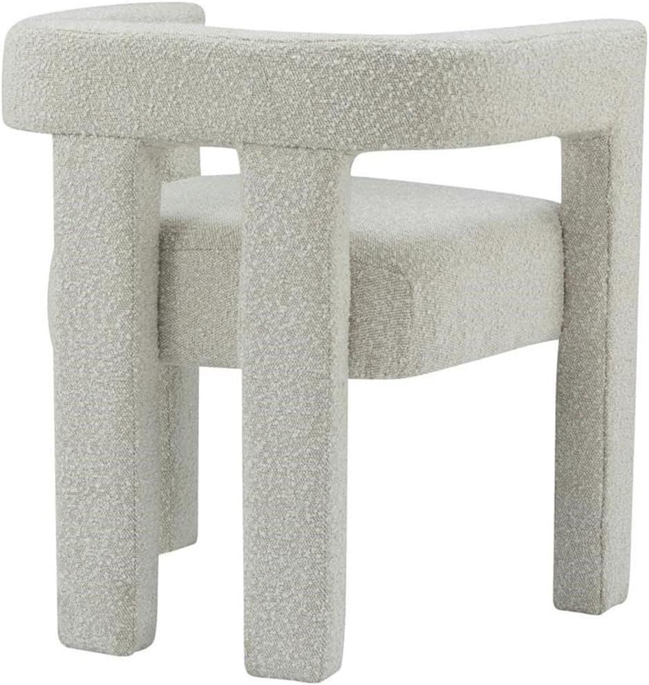 Meridian Furniture Athena Cream Boucle Fabric Accent/Dining Chair