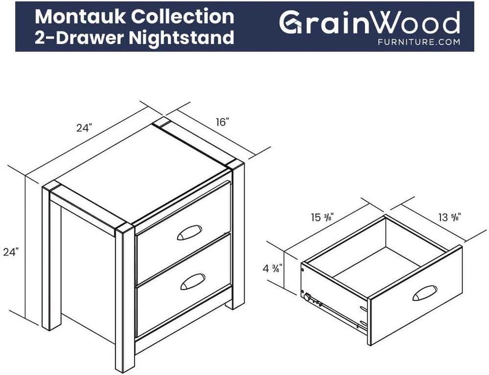 Montauk Solid Wood Nightstand