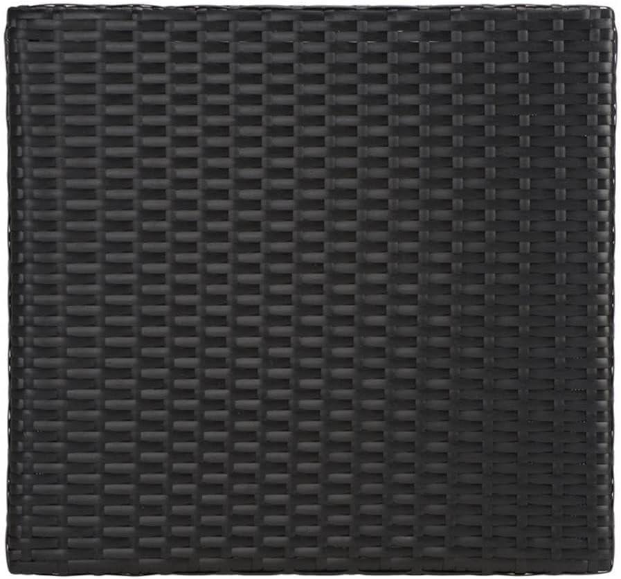 Mazeli Outdoor Trash Can - Black - Safavieh