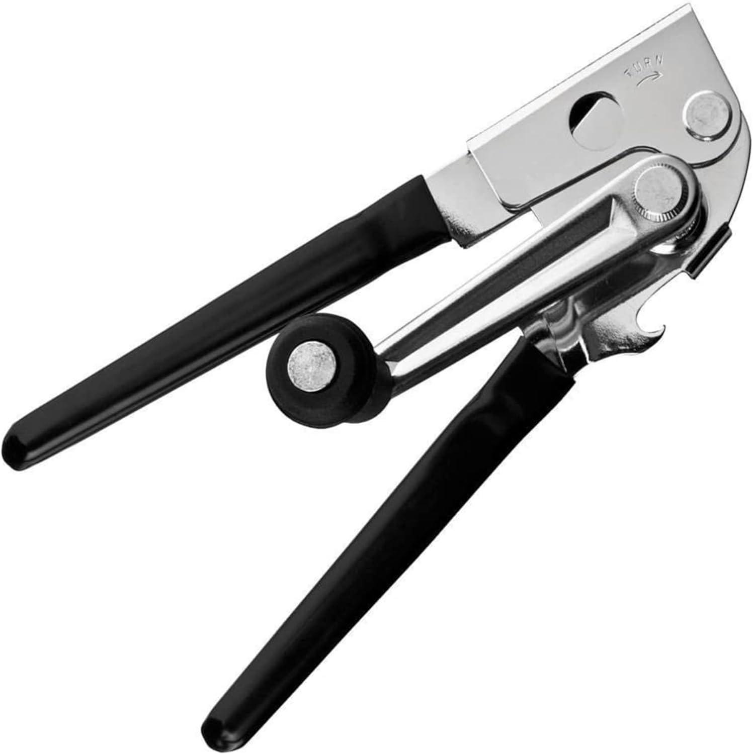 Commercial Oneida Easy Crank Can Opener Heavy Duty - Ergonomic Design,Black