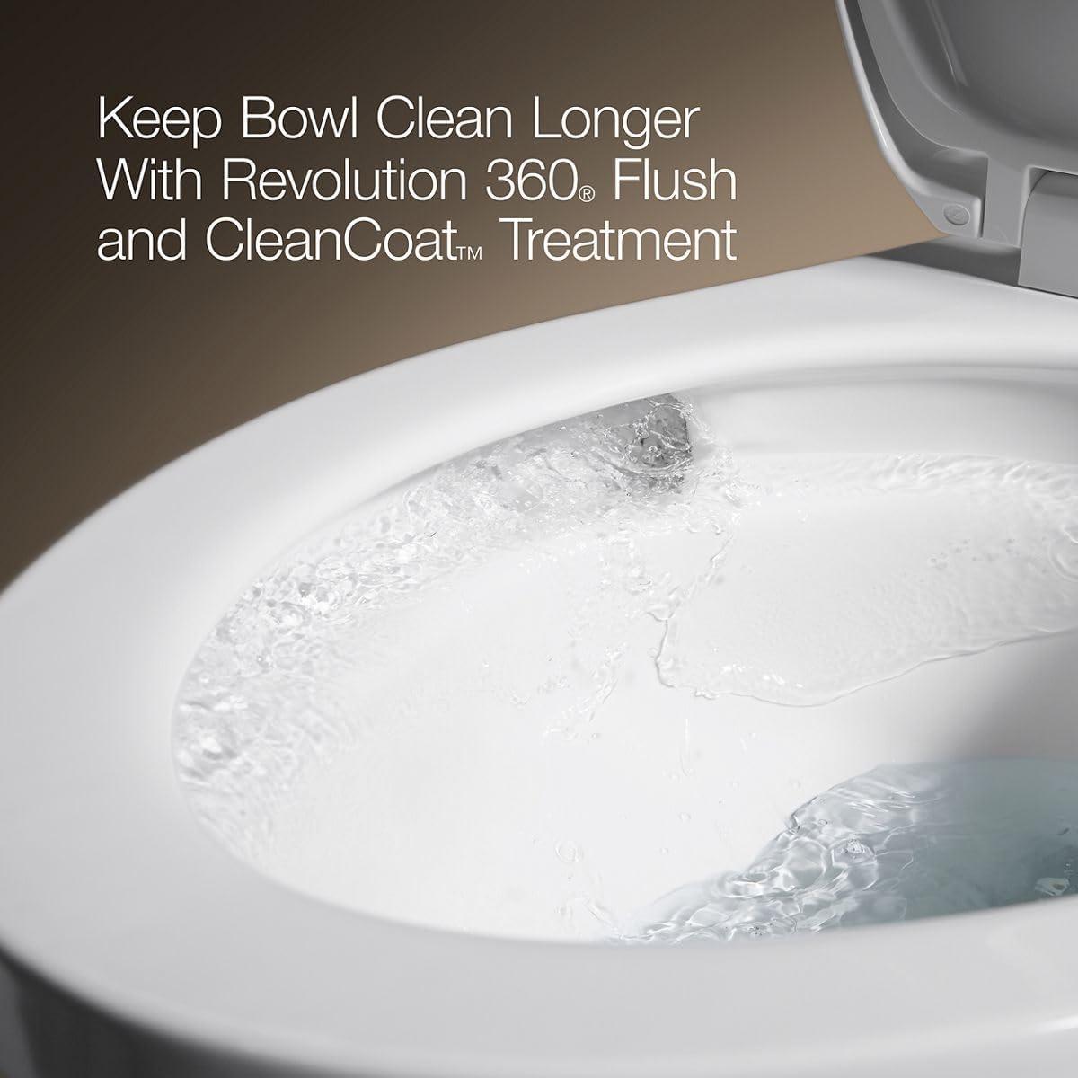 Santa Rosa Comfort Height One-Piece Compact Elongated 1.28 Gpf Toilet With Revolution 360 Swirl Flushing Technology
