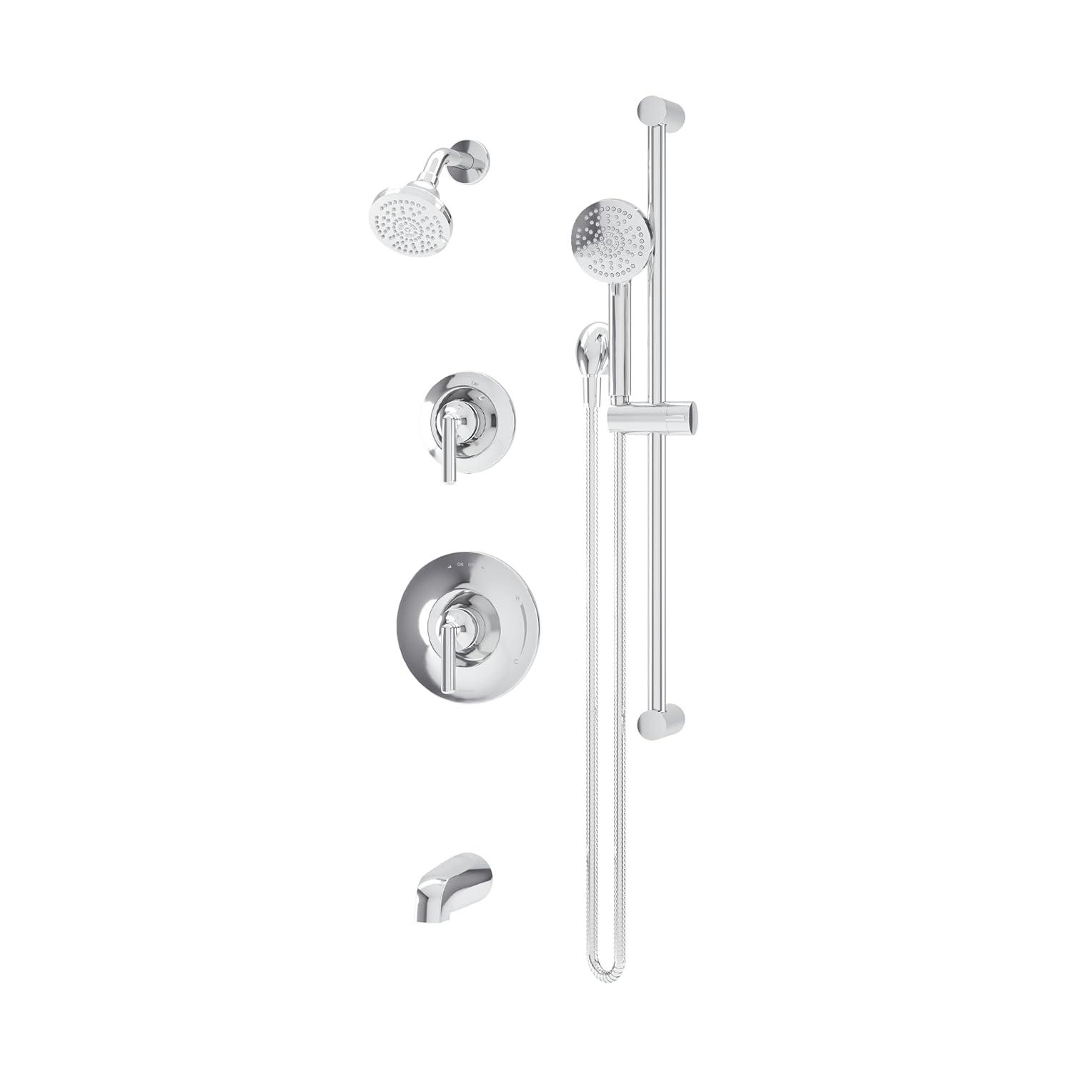 Birch HydroMersion Double Handle Tub and Shower Trim Kit with Hand Spray