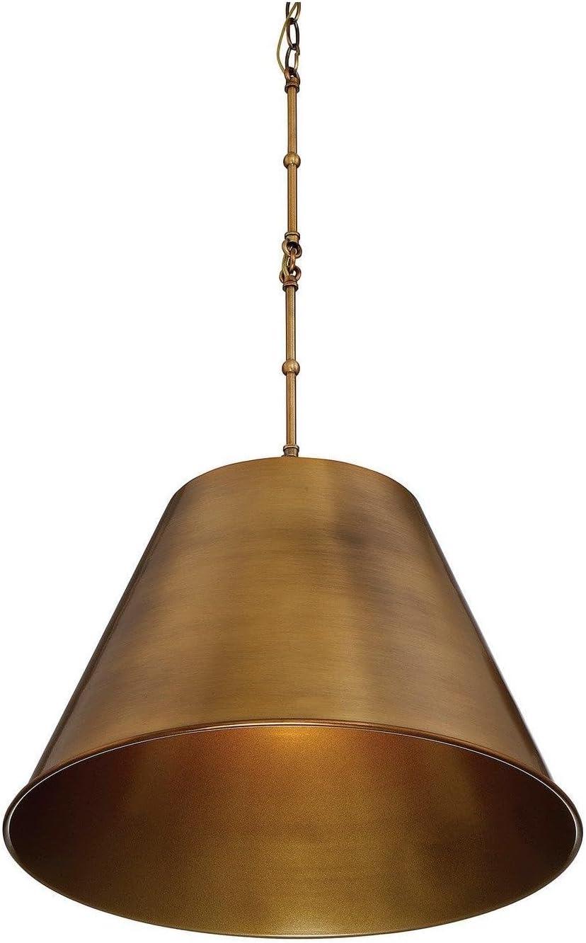 Alden Warm Brass Mini Pendant with Opaque Glass Shade