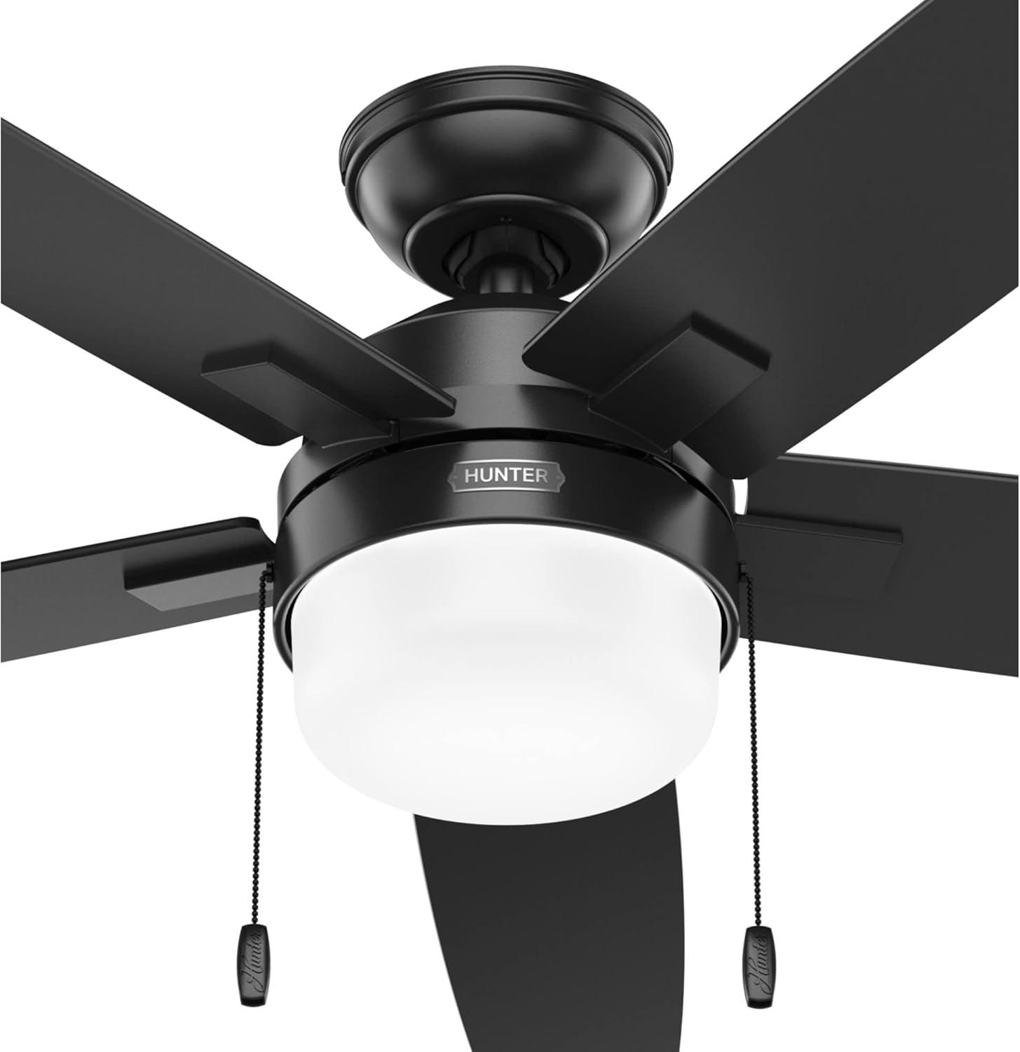 52" Anisten Ceiling Fan with LED Light Kit and Pull Chain - Hunter Fan