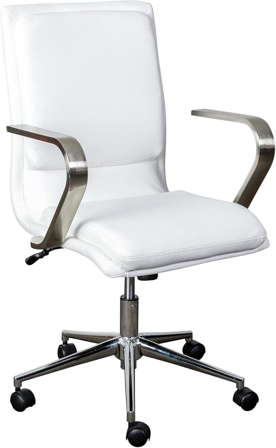 Flash Furniture Mid-Back Designer Upholstered Swivel Executive Office Chair with Armrests by Flash Furniture
