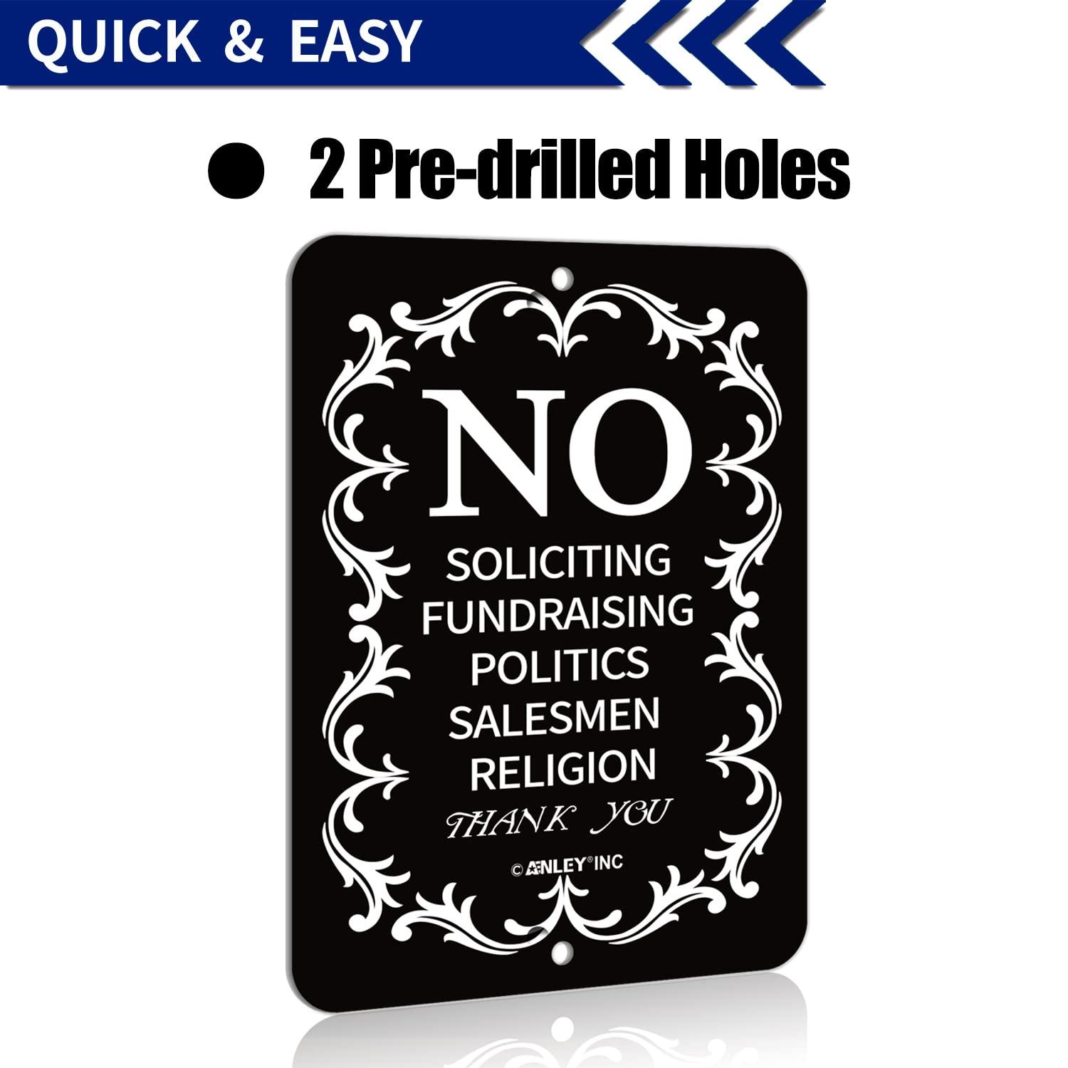 Inbox Zero No Soliciting for Home and Business, do Not Ring the Bell Sign