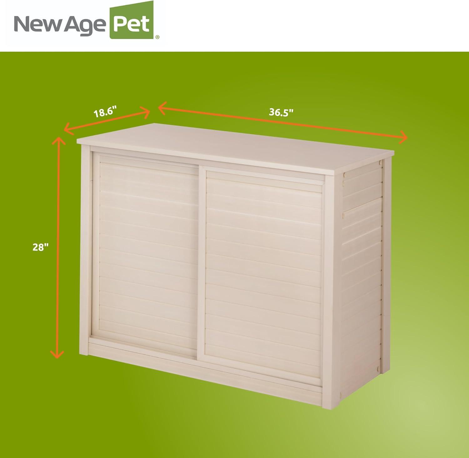 New Age Pet® ECOFLEX® Versa Stand Storage Cabinet for Pets, 36 in. Composite, Non-Toxic, Easy Assembly, Ideal for Extra Bedding, Food, Toys, Accessories Storage