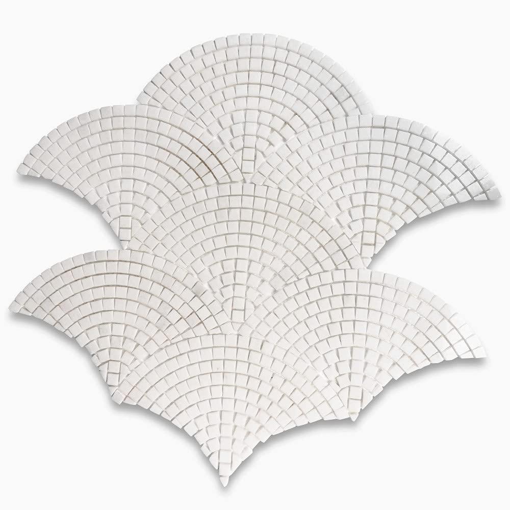 13" x 7" Marble Mosaic Sheet Subway Wall & Floor Tile