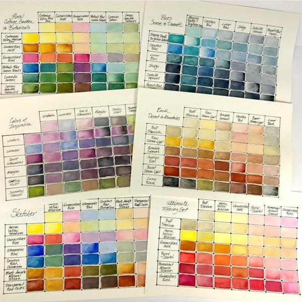 Daniel Smith Extra Fine Watercolor Half Pan Paint Set, 24-Colors & 24 Empty Half Pans