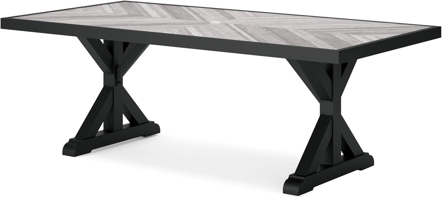 Ashley Furniture Beachcroft Black & Gray Outdoor Dining Table