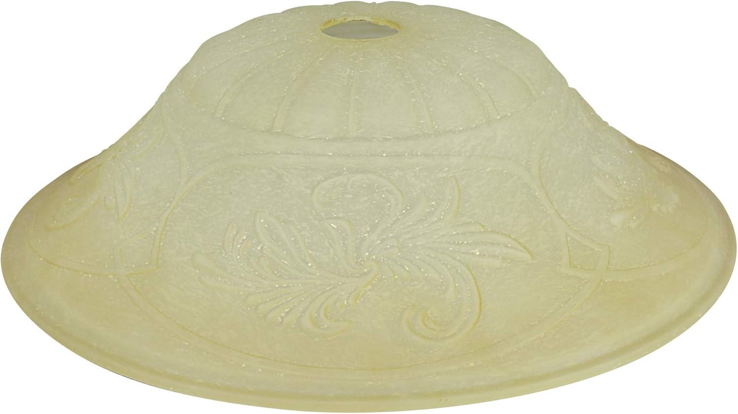 Amber 23093-01A Transitional Style Replacement Torchiere Glass Shade, 4-1/2" Height X 15-5/8" Diameter