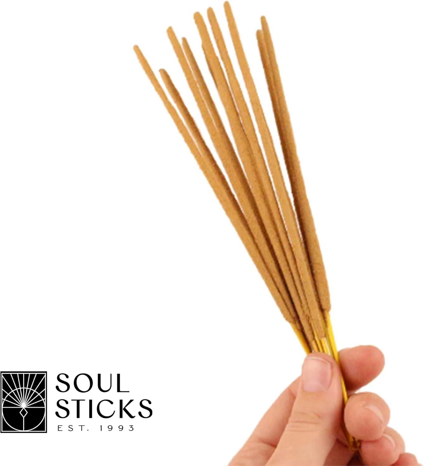 Soul Sticks Incense Sticks Spiritual Vibes Variety 4 Pack 100% Natural Masala Incense Organic Home Fragrance Agarbatti 15 Grams Per Pack 60 Grams Total