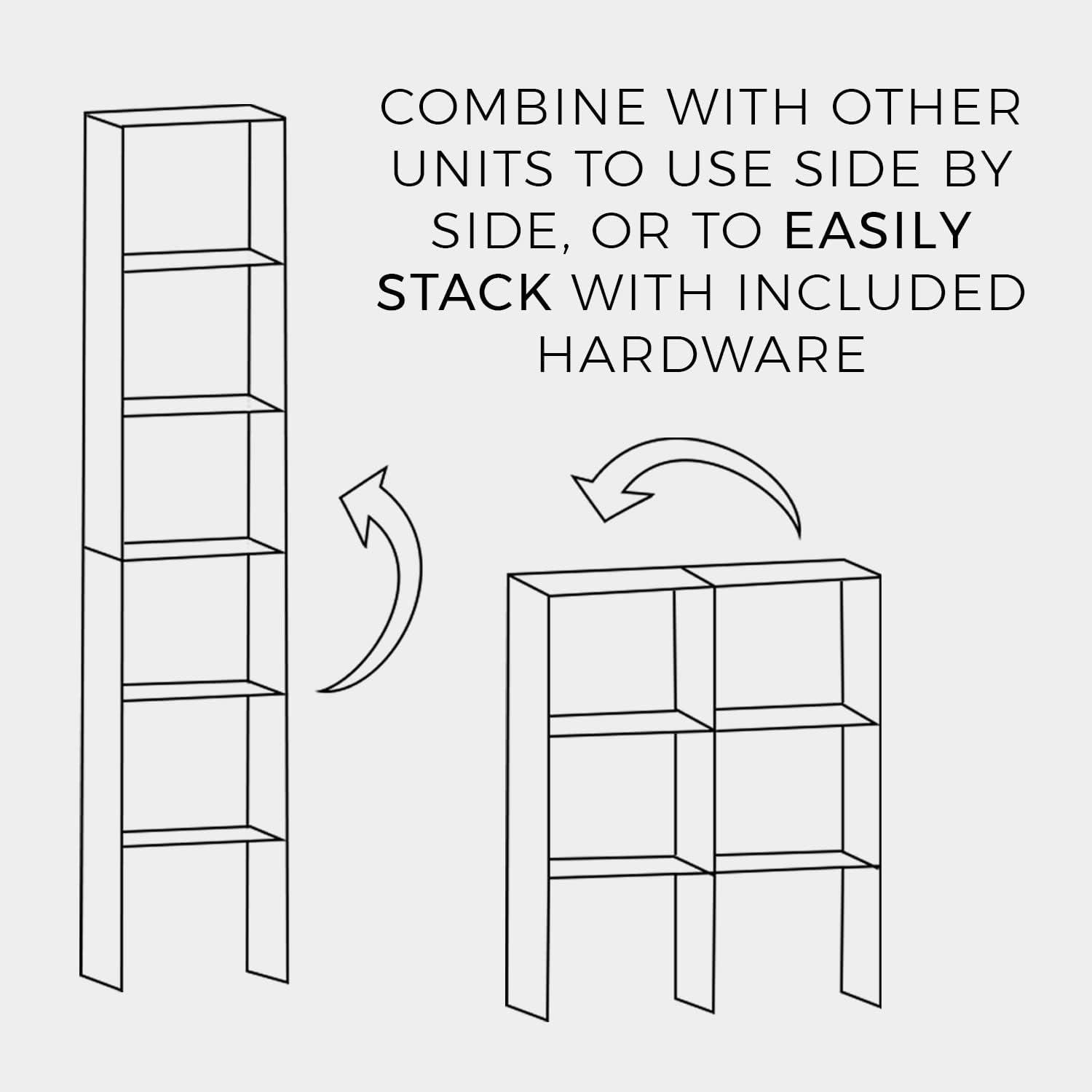 ClosetMaid 8952 Vertical Organizer, Stackable 31 Inch Cubical Storage, Open Shelving Unit for Playrooms or Home Offices, White