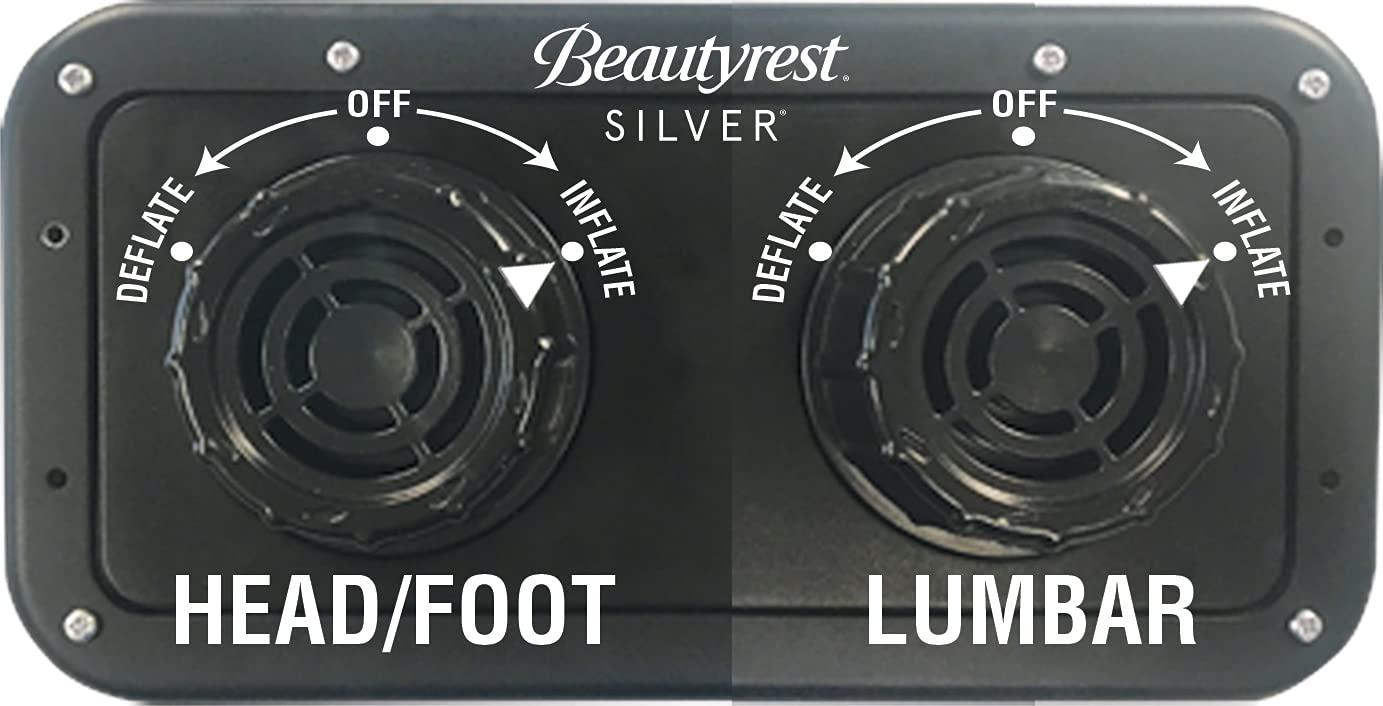 Beautyrest Lumbar Supreme 3-Zone Adjustable Air Mattress with Built-in Pump - Queen