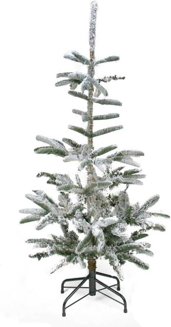 Slim Flocked Nordmann Fir Artificial Christmas Tree