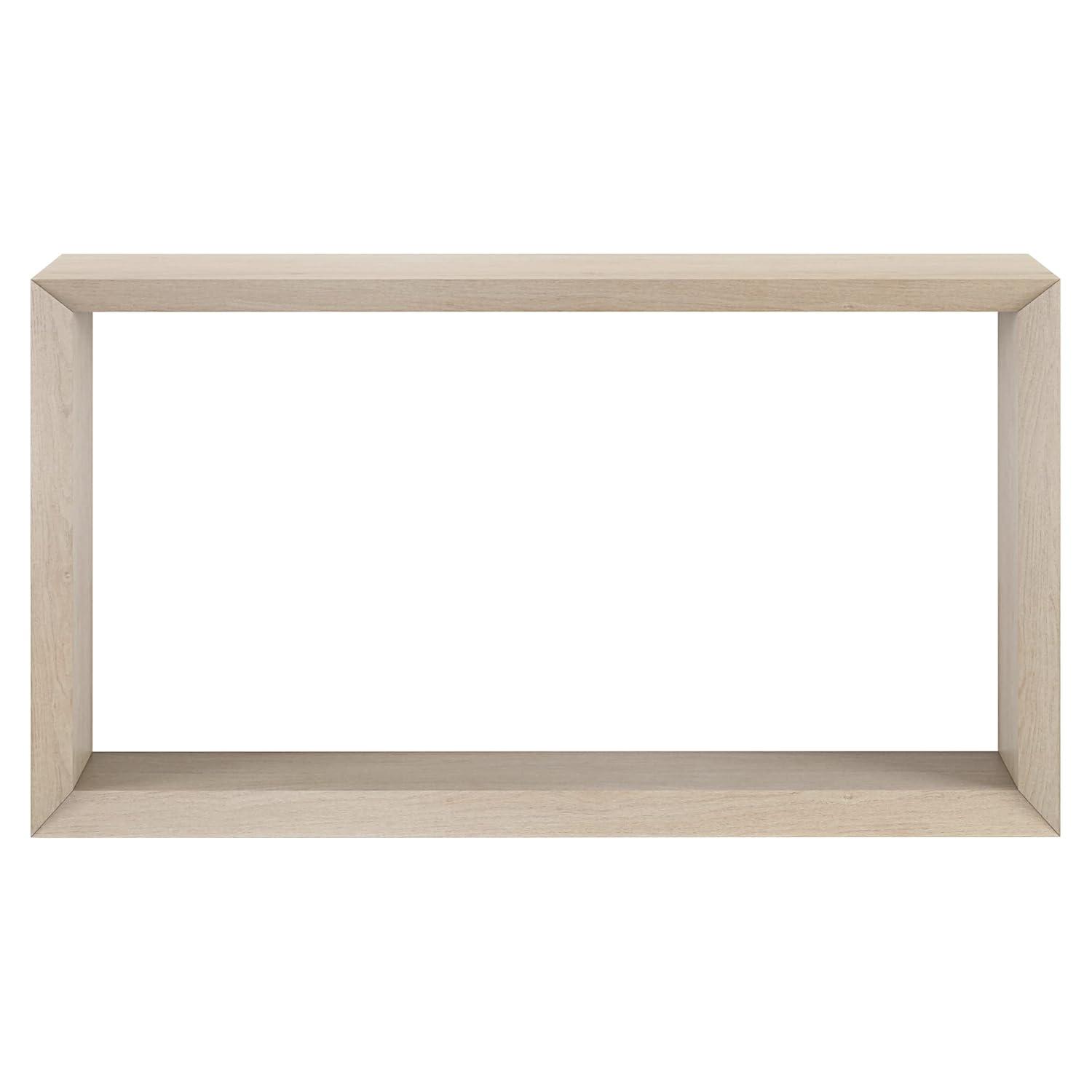 Evelyn&Zoe Osmond 55" Wide Rectangular Console Table, Alder White