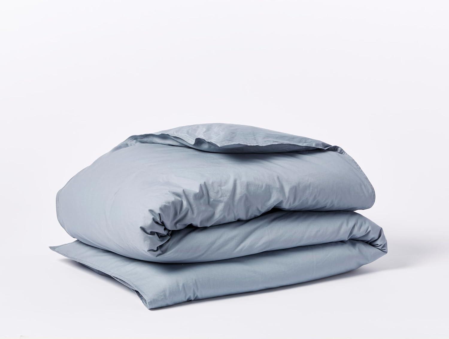 Coyuchi Organic Crinkled Percale Duvet Cover