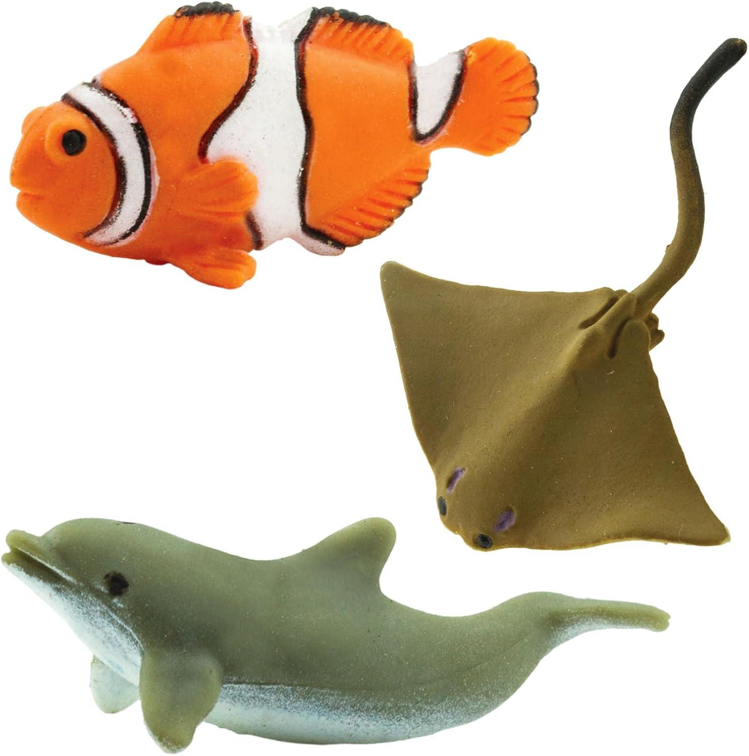 Safari Ltd. Ocean Fun Pack - Mini Figures of Sea Creatures - Educational Toy Set for Boys, Girls, and Kids Ages 5+