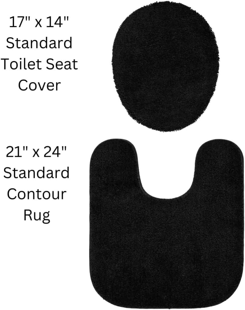 3pc Traditional Washable Nylon Bath Rug Set - Garland