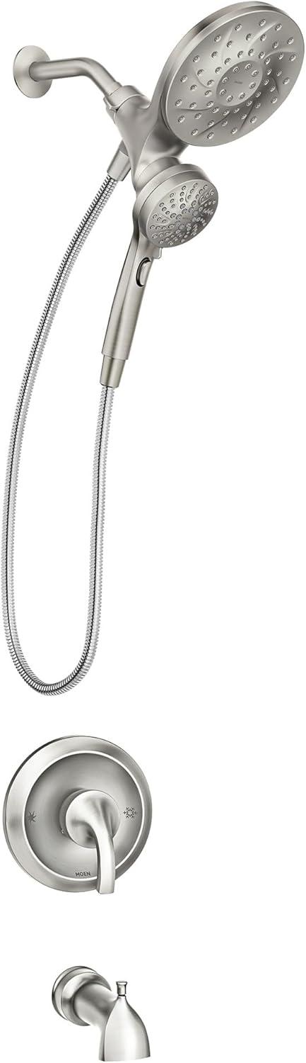 Moen Engage Tub and Shower Faucet with Magnetix Dual Shower Heads, Valve Included