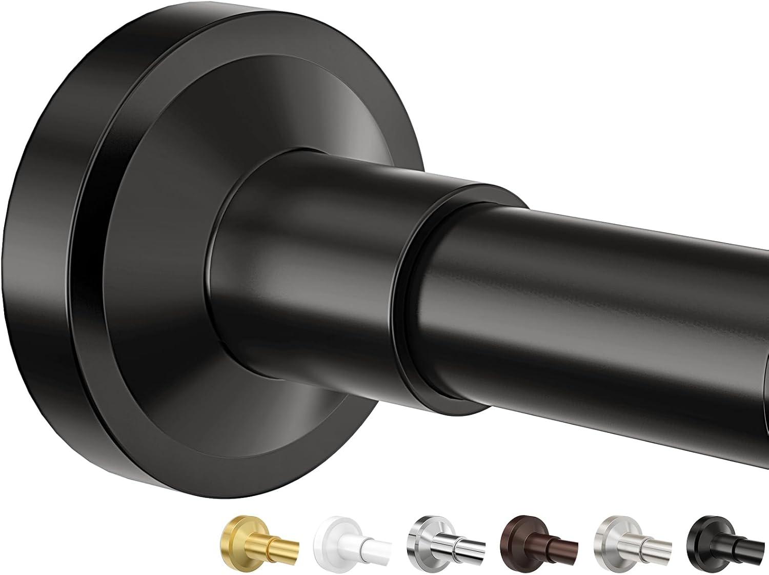 The Shower Curtain Rod, Adjustable 32-89 Inch Spring Tension Shower Rods.