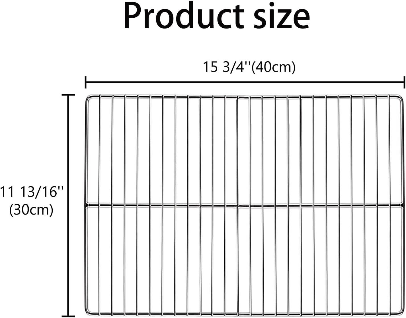 Stainless Steel Rectangular BBQ Grill Grates 2-Pack