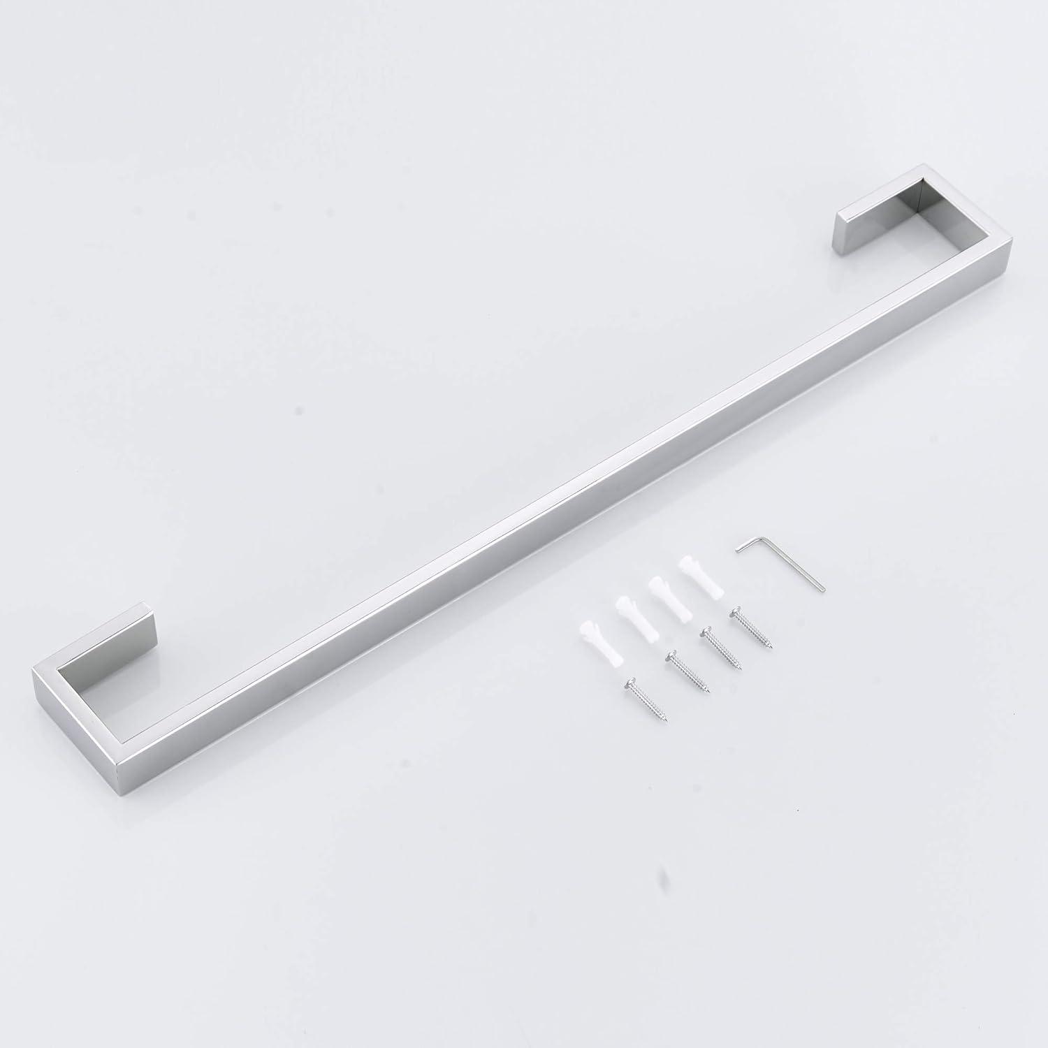 Polished Chrome Stainless Steel Wall Mounted Towel Bar