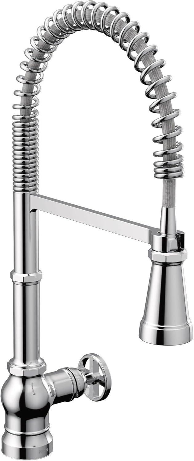 Paterson Spring Pull Down Single Handle Kitchen Faucet with Accessories and with Power Boost