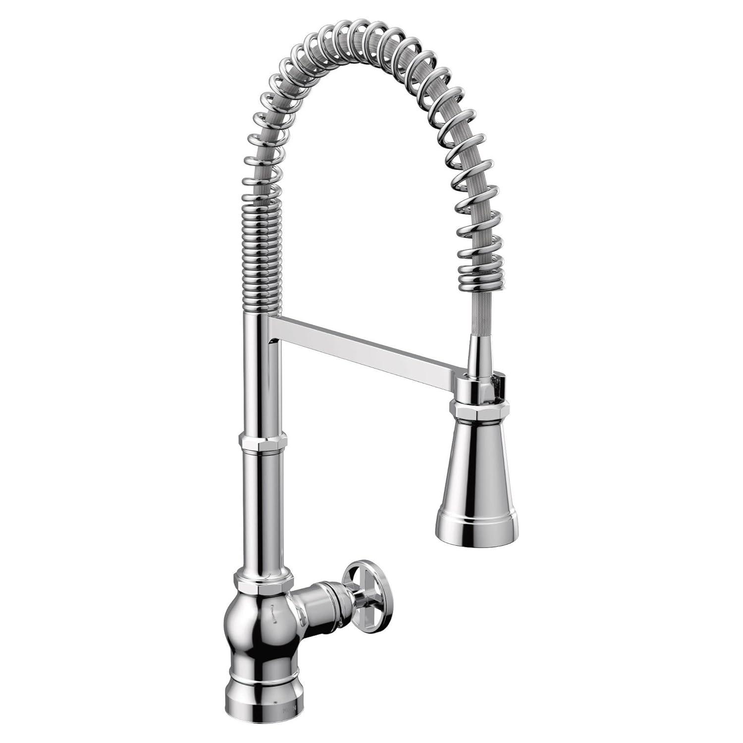 Paterson Spring Pull Down Single Handle Kitchen Faucet with Accessories and with Power Boost