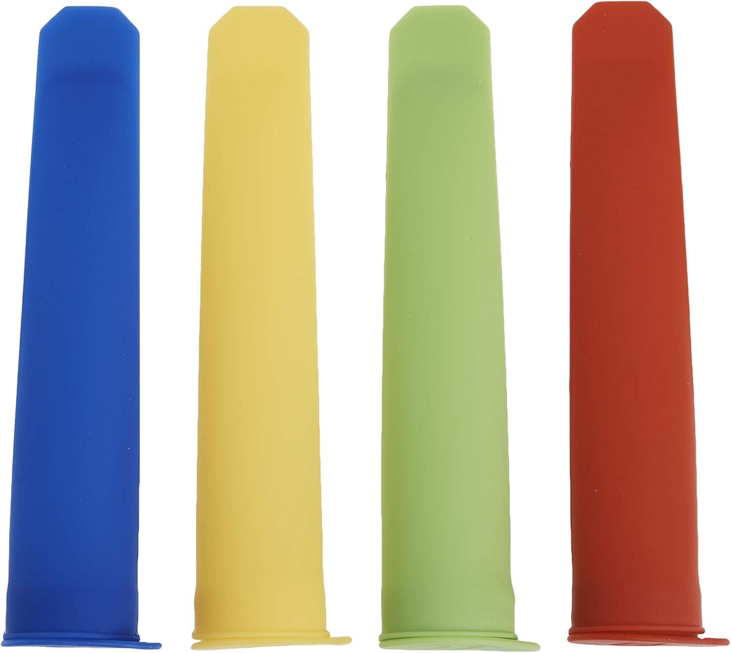 Norpro 4 Piece Silicone Ice Pop Maker Set, Assorted Colors