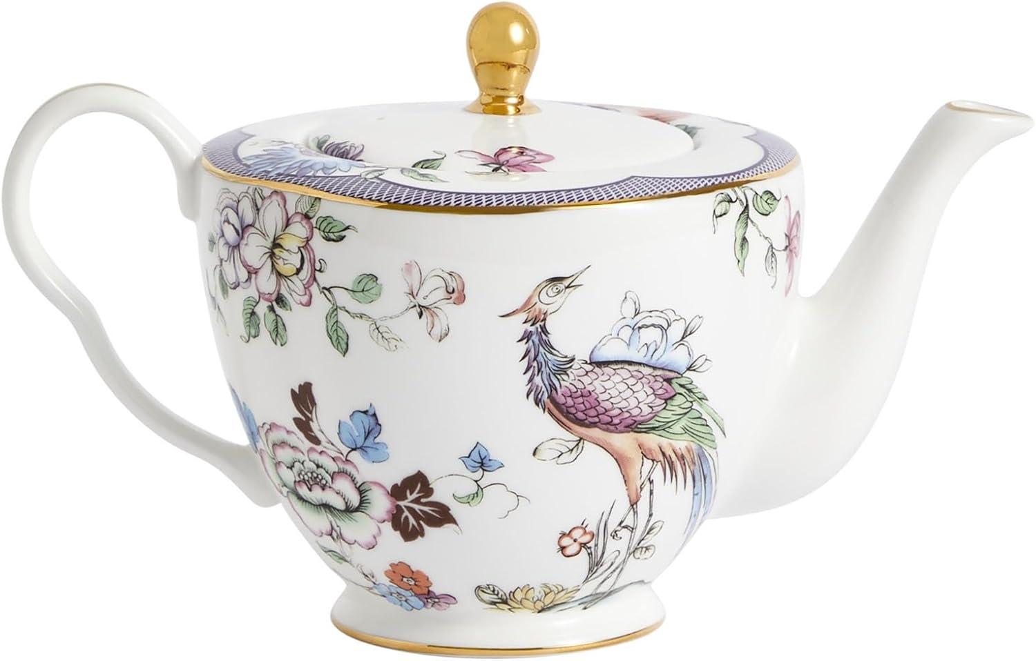 Fortune Floral Multicolor Fine Bone China Teapot