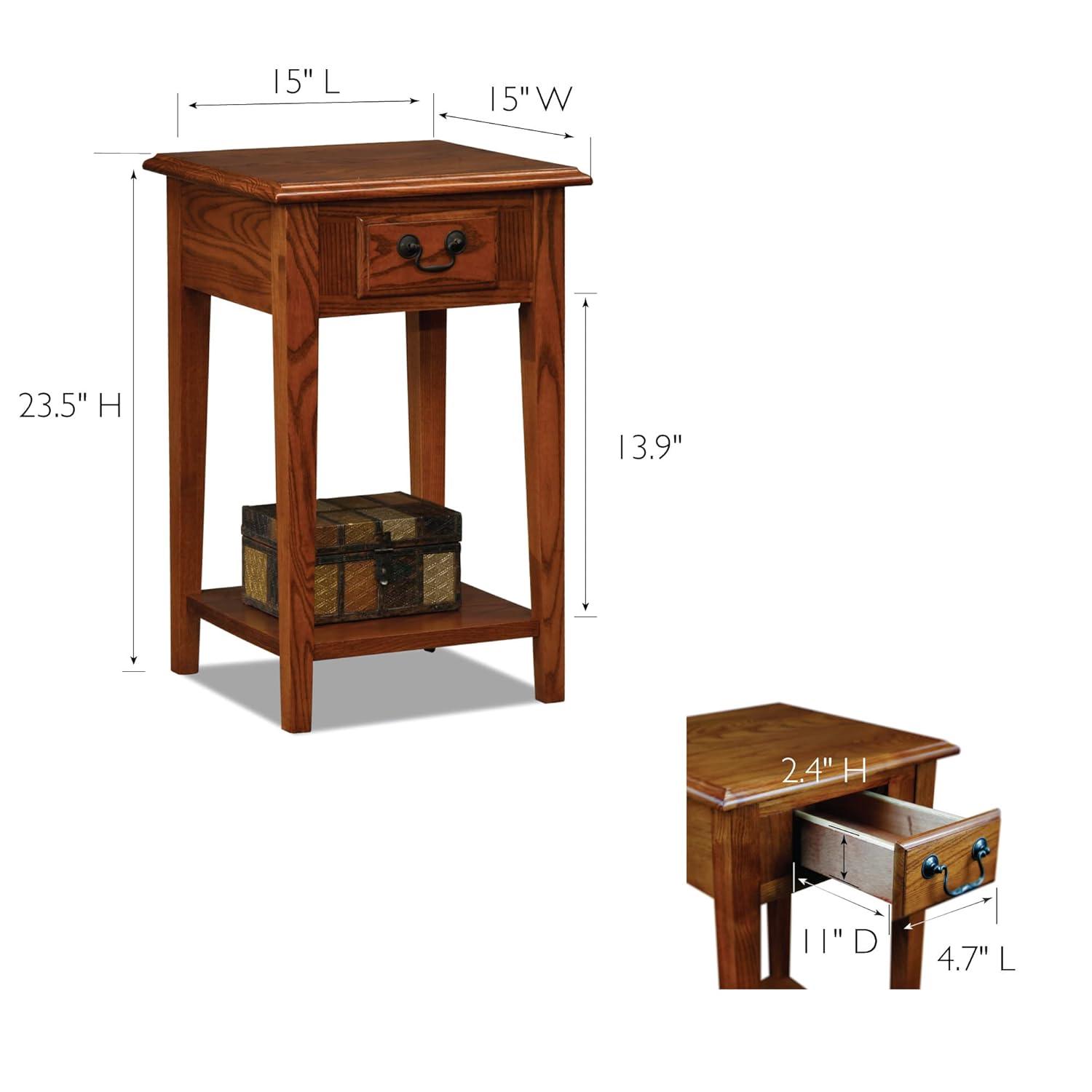 Powell Favorite Finds Square Side Table Medium Oak Finish : 20x20 Inch Polyester, Machine Washable Cloth Napkins